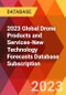 2023 Global Drone Products and Services-New Technology Forecasts Database Subscription - Product Thumbnail Image