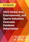 2023 Global Arts, Entertainment, and Sports Industries Forecasts Database Subscription - Product Image