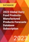 2023 Global Dairy Food Products-Manufactured Products Forecasts Database Subscription - Product Image