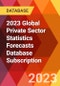 2023 Global Private Sector Statistics Forecasts Database Subscription - Product Image