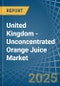 United Kingdom - Unconcentrated Orange Juice (Excluding Frozen) - Market Analysis, Forecast, Size, Trends and Insights - Product Thumbnail Image