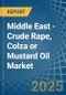 Middle East - Crude Rape, Colza or Mustard Oil - Market Analysis, Forecast, Size, Trends and Insights - Product Thumbnail Image