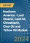 Northern America - Lard Stearin, Lard Oil, Oleostearin, Oleo-Oil and Tallow Oil - Market Analysis, Forecast, Size, Trends and Insights - Product Image
