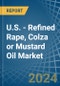 U.S. - Refined Rape, Colza or Mustard Oil - Market Analysis, Forecast, Size, Trends and Insights - Product Thumbnail Image