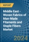 Middle East - Woven Fabrics of Man-Made Filaments and Staple Fibers - Market Analysis, Forecast, Size, Trends and Insights - Product Image