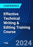 Effective Technical Writing & Editing Training Course (ONLINE EVENT: June 28, 2024)- Product Image