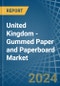 United Kingdom - Gummed Paper and Paperboard (Excluding Self-Adhesives) - Market Analysis, Forecast, Size, Trends and Insights - Product Thumbnail Image