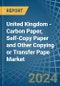 United Kingdom - Carbon Paper, Self-Copy Paper and Other Copying or Transfer Pape - Market Analysis, Forecast, Size, Trends and Insights - Product Thumbnail Image
