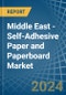 Middle East - Self-Adhesive Paper and Paperboard - Market Analysis, Forecast, Size, Trends and Insights - Product Thumbnail Image