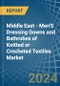 Middle East - Men'S Dressing Gowns and Bathrobes of Knitted or Crocheted Textiles - Market Analysis, Forecast, Size, Trends and Insights - Product Image