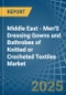 Middle East - Men'S Dressing Gowns and Bathrobes of Knitted or Crocheted Textiles - Market Analysis, Forecast, Size, Trends and Insights - Product Image