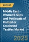 Middle East - Women'S Slips and Petticoats of Knitted or Crocheted Textiles - Market Analysis, Forecast, Size, Trends and Insights - Product Thumbnail Image