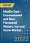 Middle East - Unsweetened and Non-Flavoured Waters, Ice and Snow - Market Analysis, Forecast, Size, Trends and Insights - Product Thumbnail Image