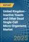 United Kingdom - Inactive Yeasts and Other Dead Single-Cell Micro-Organisms - Market Analysis, Forecast, Size, Trends and Insights - Product Image