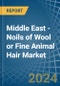 Middle East - Noils of Wool or Fine Animal Hair - Market Analysis, Forecast, Size, Trends and Insights - Product Thumbnail Image