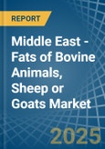 Middle East - Fats of Bovine Animals, Sheep or Goats - Market Analysis, Forecast, Size, Trends and Insights- Product Image