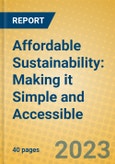 Affordable Sustainability: Making it Simple and Accessible- Product Image