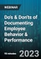 Do's & Don'ts of Documenting Employee Behavior & Performance - Webinar (Recorded) - Product Image