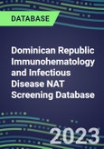 2023-2027 Dominican Republic Immunohematology and Infectious Disease NAT Screening Database: 2022-2027 Volume and Sales Segment Forecasts for over 40 Transfusion Medicine Tests- Product Image