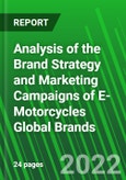 Analysis of the Brand Strategy and Marketing Campaigns of E-Motorcycles Global Brands - Product Image
