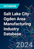 Salt Lake City-Ogden Area Manufacturing Industry Database- Product Image