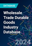 Wholesale Trade Durable Goods Industry Database- Product Image