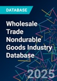 Wholesale Trade Nondurable Goods Industry Database- Product Image