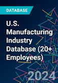 U.S. Manufacturing Industry Database (20+ Employees)- Product Image
