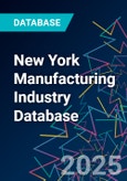 New York Manufacturing Industry Database- Product Image