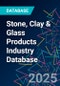 Stone, Clay & Glass Products Industry Database - Product Thumbnail Image