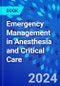 Emergency Management in Anesthesia and Critical Care - Product Thumbnail Image