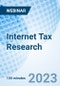 Internet Tax Research - Webinar (Recorded) - Product Image