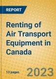 Renting of Air Transport Equipment in Canada- Product Image