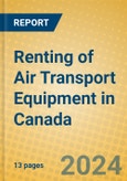 Renting of Air Transport Equipment in Canada- Product Image