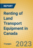 Renting of Land Transport Equipment in Canada- Product Image