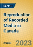 Reproduction of Recorded Media in Canada- Product Image