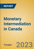 Monetary Intermediation in Canada- Product Image