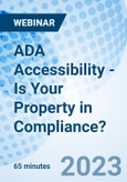 ADA Accessibility - Is Your Property in Compliance? - Webinar (Recorded)- Product Image