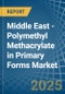 Middle East - Polymethyl Methacrylate in Primary Forms - Market Analysis, Forecast, Size, Trends and insights - Product Thumbnail Image