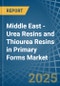 Middle East - Urea Resins and Thiourea Resins in Primary Forms - Market Analysis, Forecast, Size, Trends and insights - Product Image