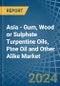 Asia - Gum, Wood or Sulphate Turpentine Oils, Pine Oil and Other Alike - Market Analysis, Forecast, Size, Trends and Insights - Product Image