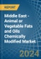 Middle East - Animal or Vegetable Fats and Oils Chemically Modified - Market Analysis, Forecast, Size, Trends and Insights - Product Thumbnail Image