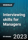 Interviewing skills for Managers - Webinar (Recorded)- Product Image