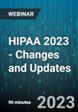 HIPAA 2023 - Changes and Updates - Webinar (Recorded)- Product Image