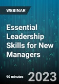 Essential Leadership Skills for New Managers: Building a Strong Foundation - Webinar (Recorded)- Product Image