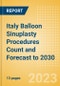 Italy Balloon Sinuplasty Procedures Count and Forecast to 2030 - Product Thumbnail Image