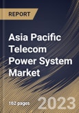 Asia Pacific Telecom Power System Market Size, Share & Industry Trends Analysis Report By Component, By Grid Type, By Power Rating (Below 10 KW, 10 - 20 KW and Above 20 KW), By Power Source, By Country and Growth Forecast, 2023 - 2030- Product Image