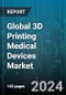 Global 3D Printing Medical Devices Market by Offering (Materials, Printers, Software & Services), Applications (Hearing Aids, Prosthetics & Implants, Surgical Instruments & Guides), End User - Forecast 2024-2030 - Product Thumbnail Image