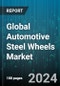 Global Automotive Steel Wheels Market by Rim Size (13-15 Inches, 16-18 Inches, 19-21 Inches), Vehicle Class (Economy, Luxury Priced, Mid-Priced), Vehicle Type, Distribution Channel - Forecast 2024-2030 - Product Image