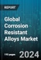 Global Corrosion Resistant Alloys Market by Product (Cobalt-based Alloys, Iron-based Alloys, Nickel-based Alloys), End-User (Aerospace & Defense, Automotive & Transportation, Chemical) - Forecast 2024-2030 - Product Thumbnail Image